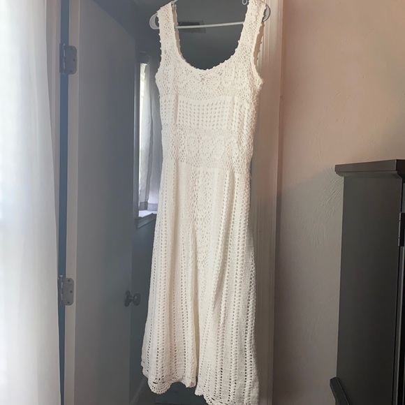 White Crochet dress - Picture 1 of 8